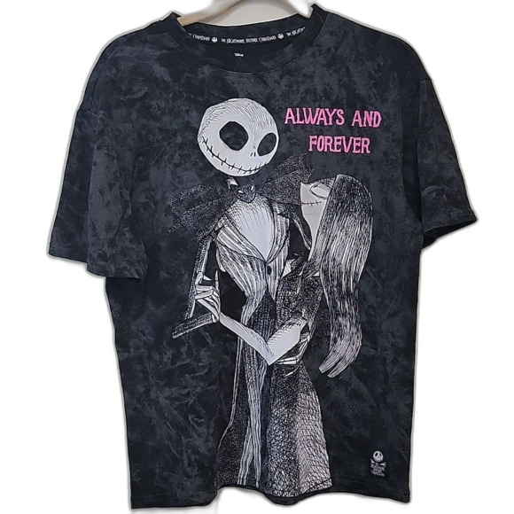 Nightmare Before Christmas Tops - Nightmare Before Christmas Disney Short Sleeve Tee Black Size XS
